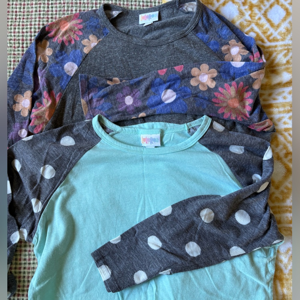 Lot of Two LuLaRoe Randy Tops